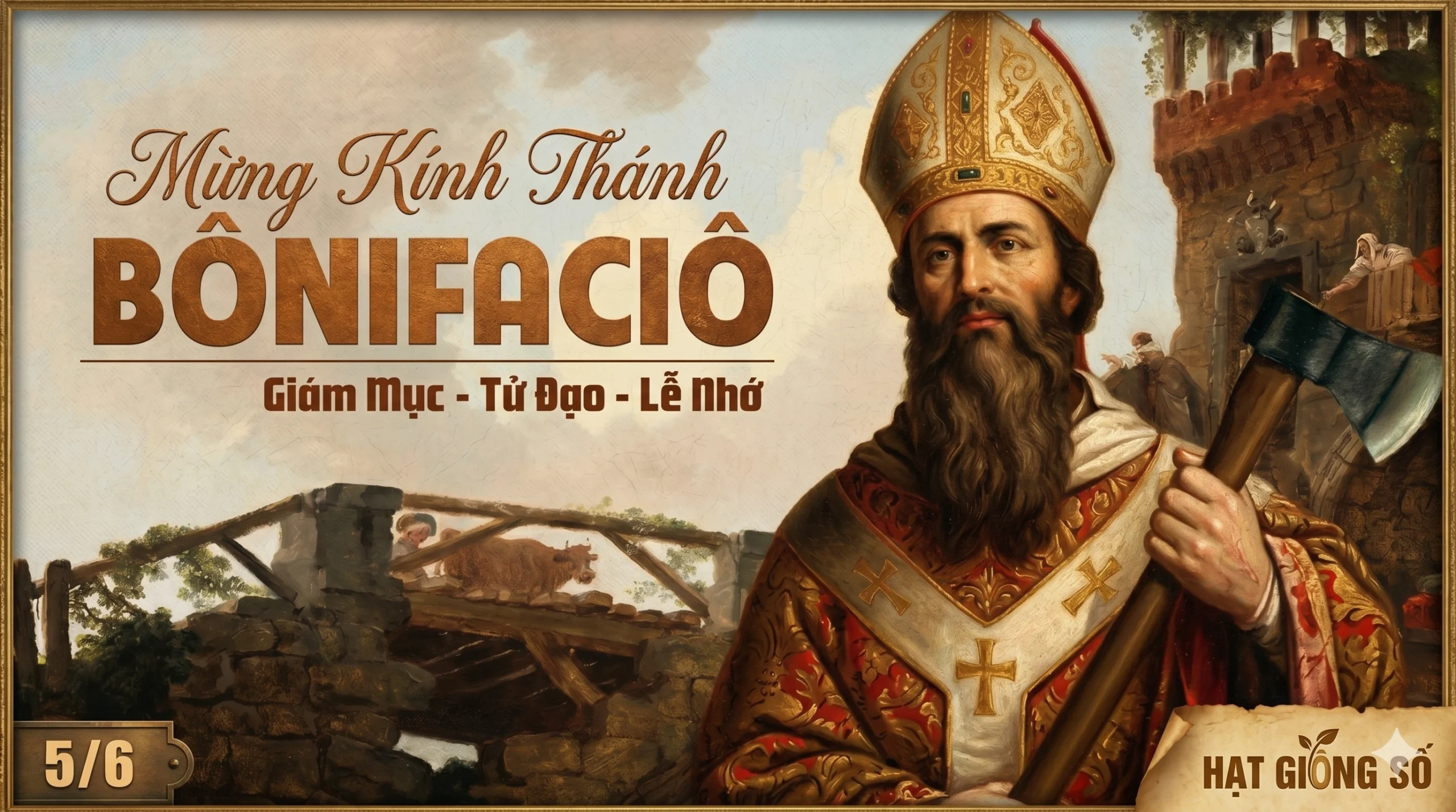 Thánh Bonifacio, Giám mục, tử đạo, Ngày 5/6