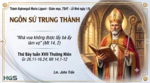 Thánh Alphongsô Maria Liguori - GM, TSHT - Lễ Nhớ ngày 1/8